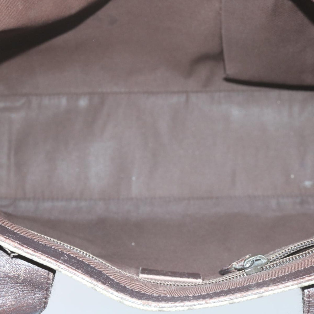 GUCCI GG Supreme Hand Bag PVC Leather Beige 141976 61845