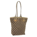 GUCCI GG Canvas Tote Bag Beige 120840 61846