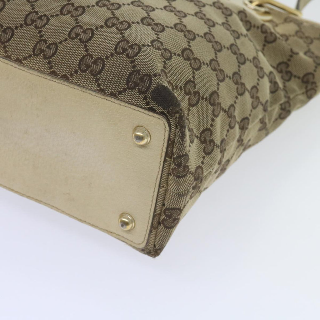 GUCCI GG Canvas Tote Bag Beige 120840 61846