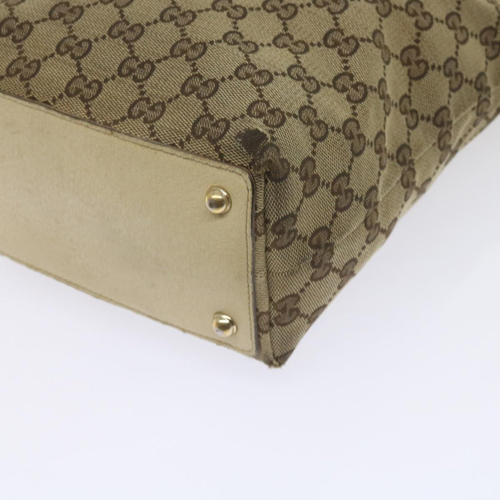 GUCCI GG Canvas Tote Bag Beige 120840 61846