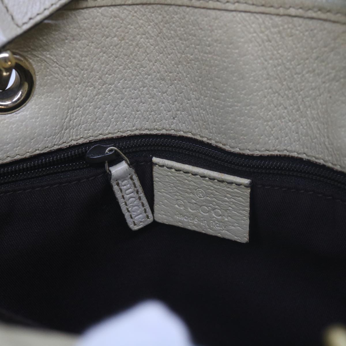 GUCCI GG Canvas Tote Bag Beige 120840 61846
