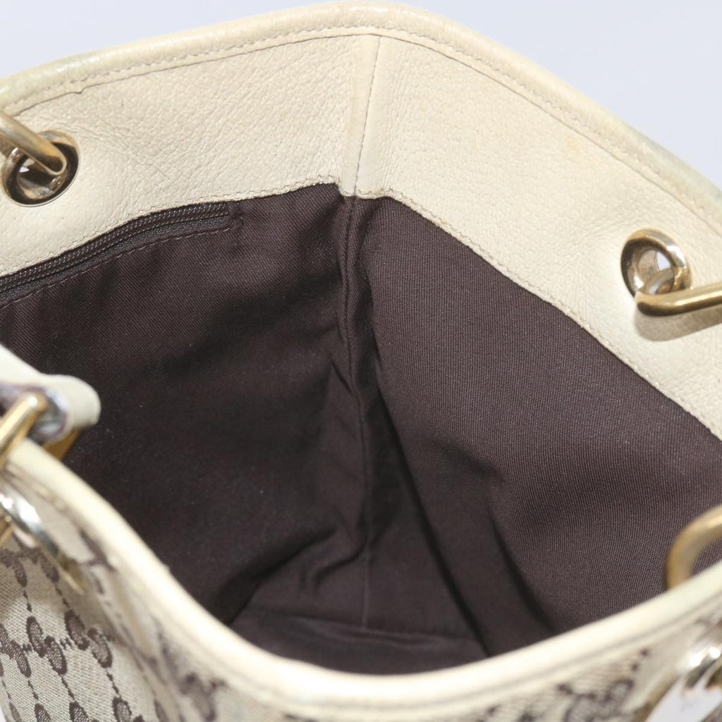 GUCCI GG Canvas Tote Bag Beige 120840 61846