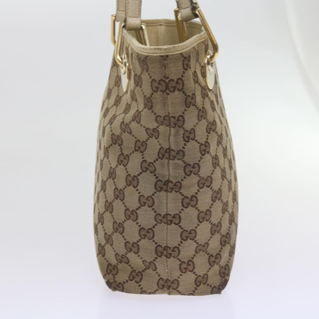 GUCCI GG Canvas Tote Bag Beige 120840 61846