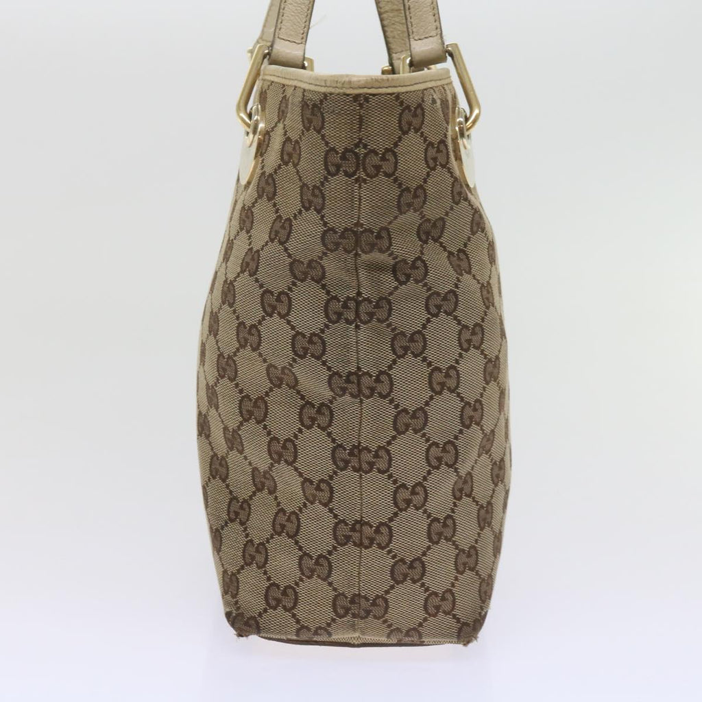 GUCCI GG Canvas Tote Bag Beige 120840 61846