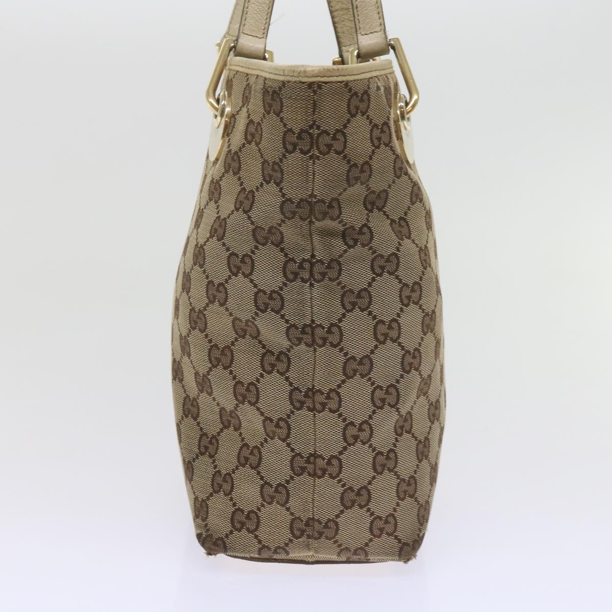 GUCCI GG Canvas Tote Bag Beige 120840 61846