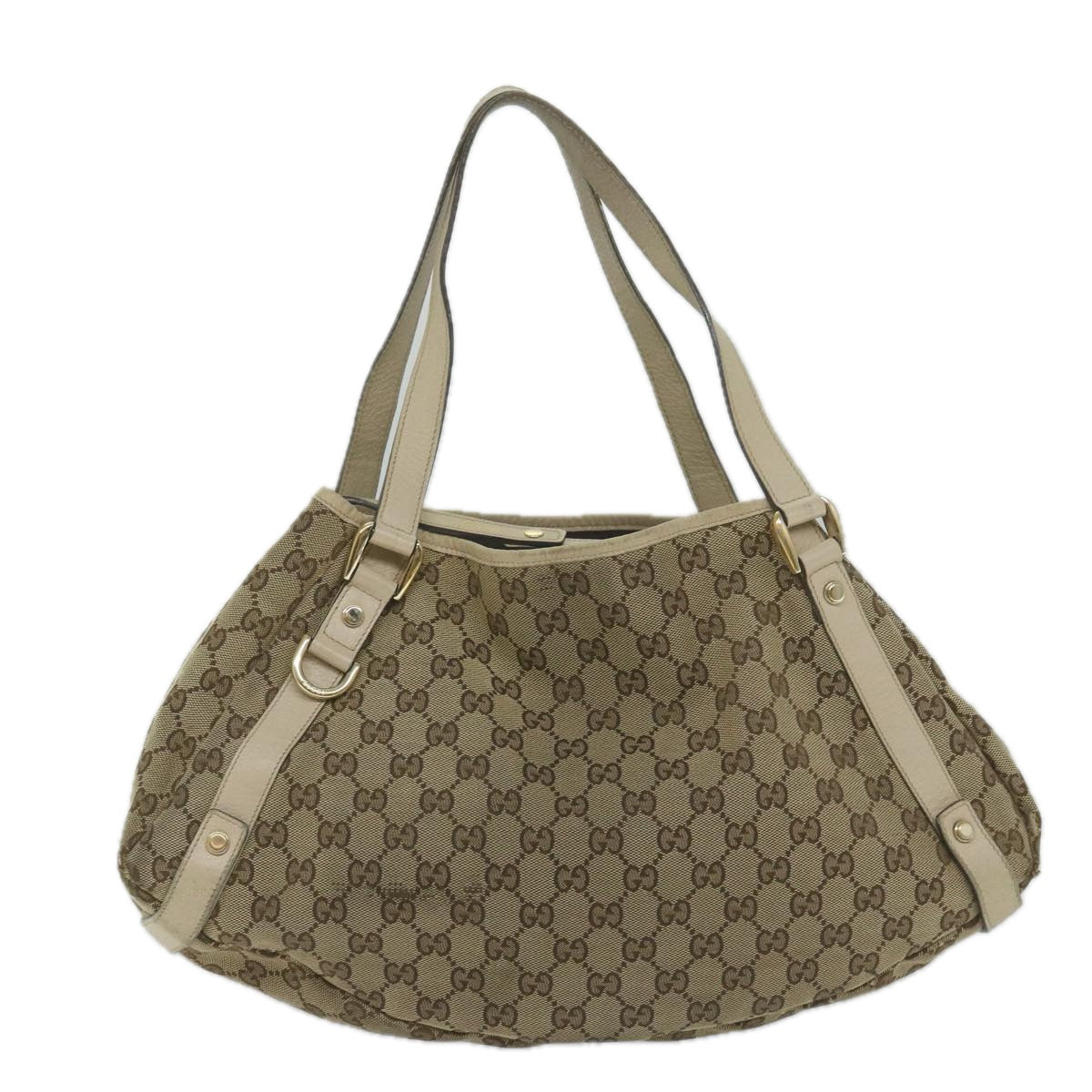 GUCCI GG Canvas Tote Bag Beige 130736 61847