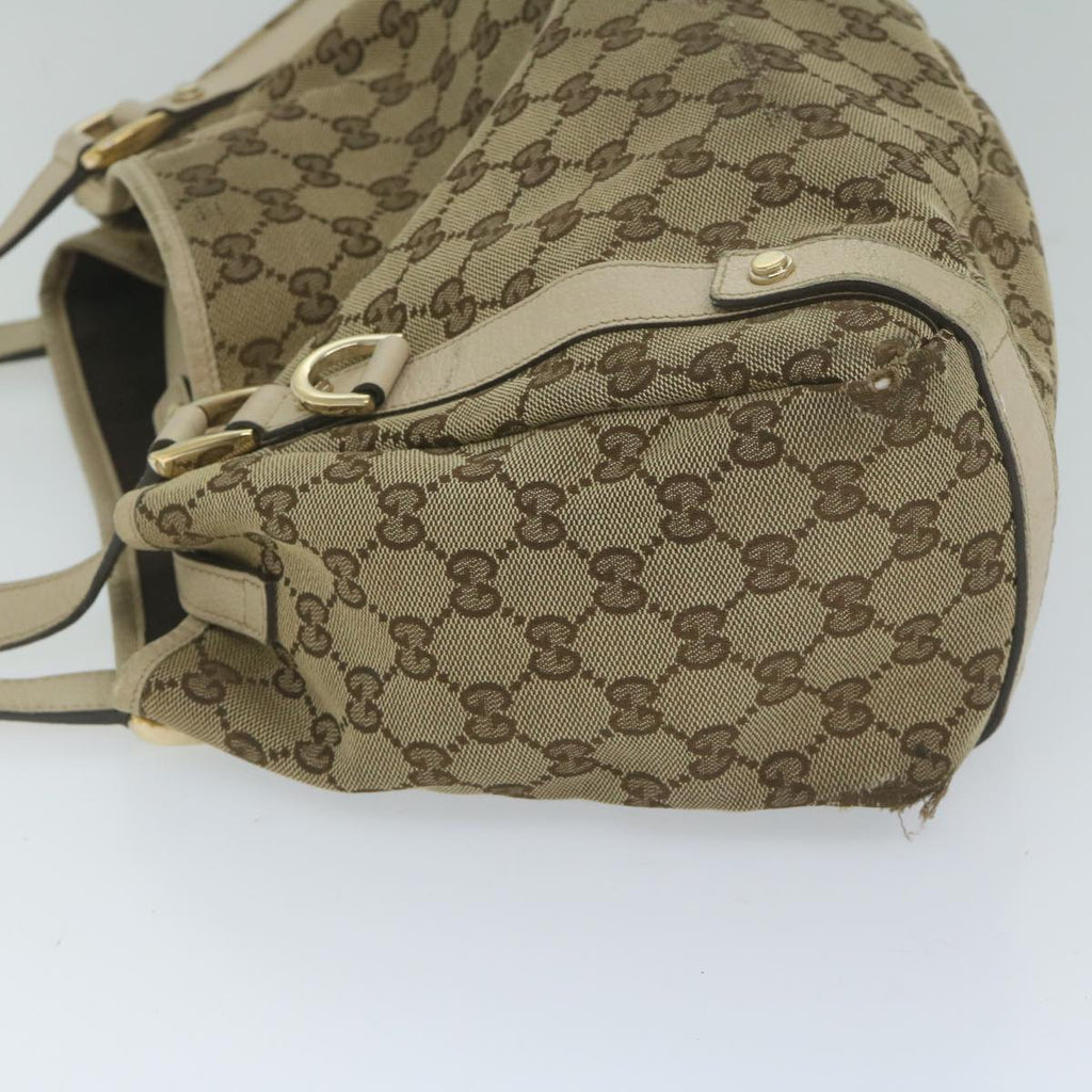 GUCCI GG Canvas Tote Bag Beige 130736 61847