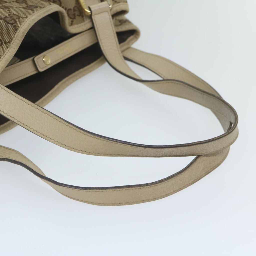 GUCCI GG Canvas Tote Bag Beige 130736 61847