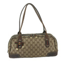 GUCCI GG Canvas Web Sherry Line Tote Bag Beige Red Green 161720 61848