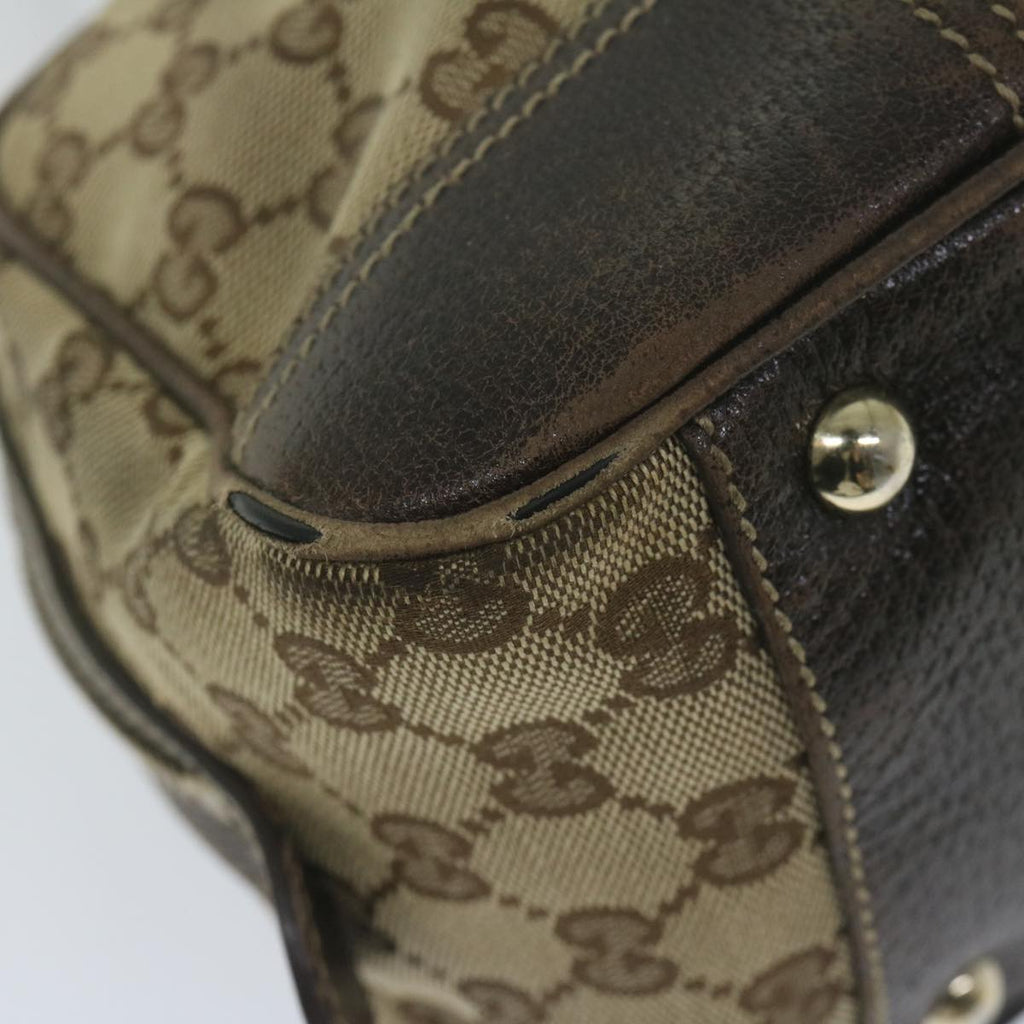 GUCCI GG Canvas Web Sherry Line Tote Bag Beige Red Green 161720 61848