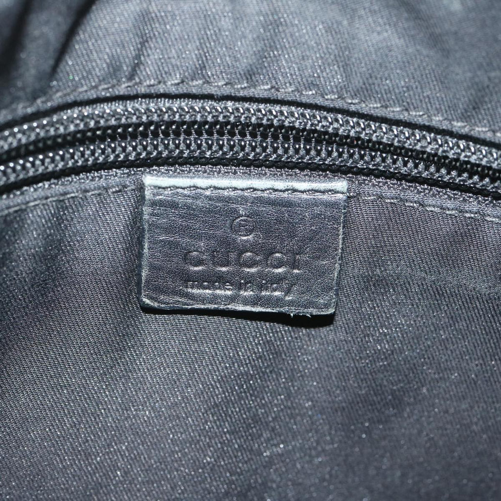 GUCCI GG Canvas Shoulder Bag Black 145857 61849