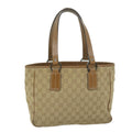GUCCI GG Canvas Tote Bag Beige 113019 61850