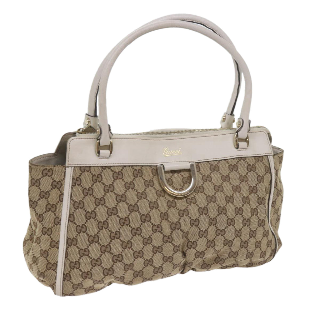 GUCCI GG Canvas Tote Bag Beige 189831 61851
