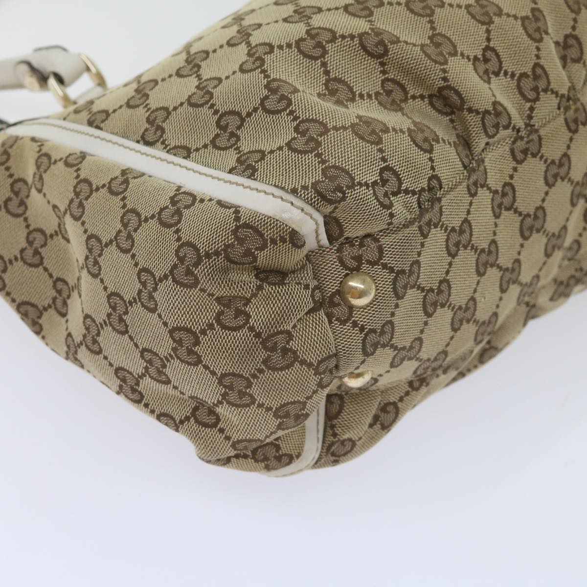 GUCCI GG Canvas Tote Bag Beige 189831 61851