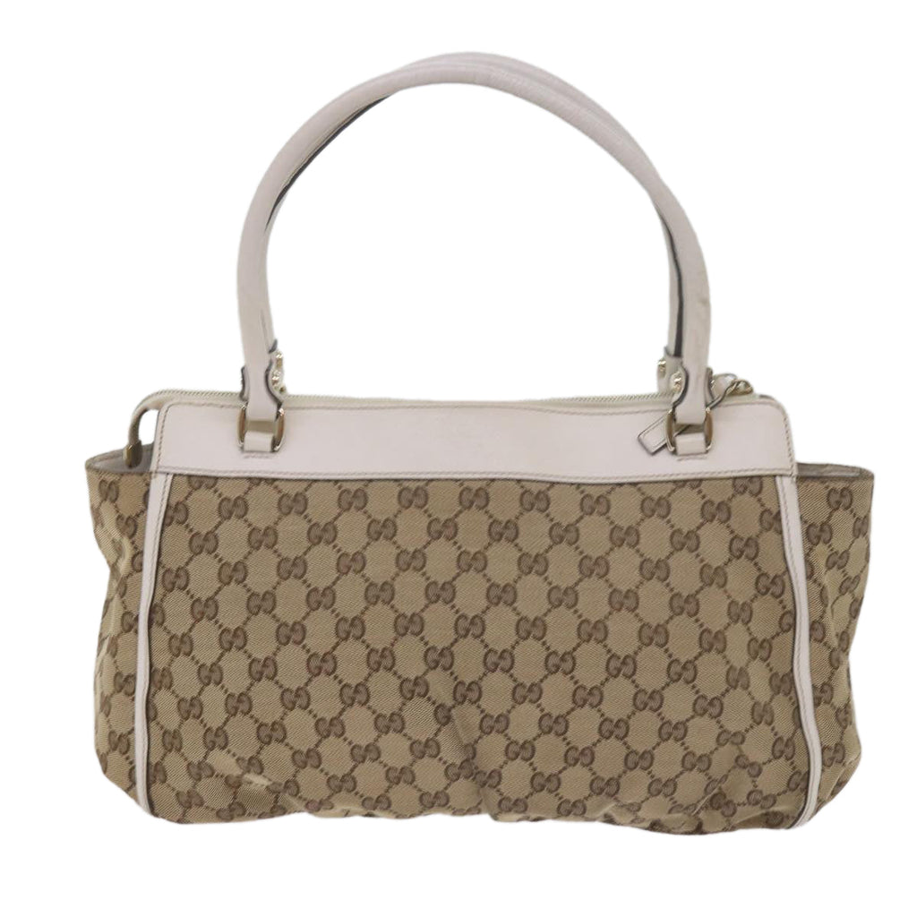GUCCI GG Canvas Tote Bag Beige 189831 61851