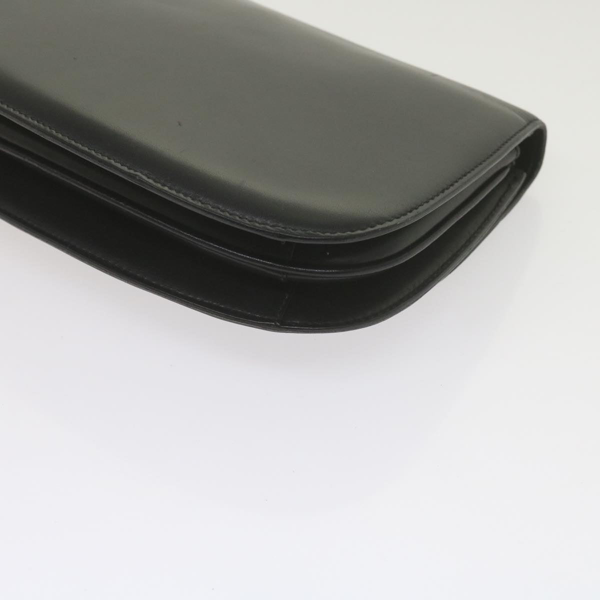 GUCCI Clutch Bag Leather Black 61894