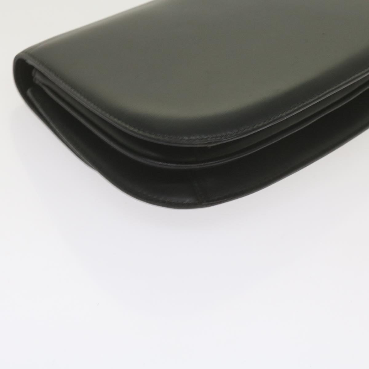 GUCCI Clutch Bag Leather Black 61894