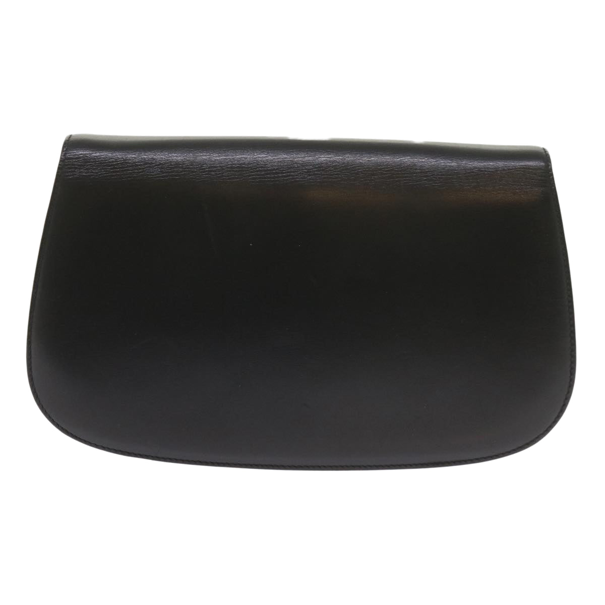 GUCCI Clutch Bag Leather Black 61894