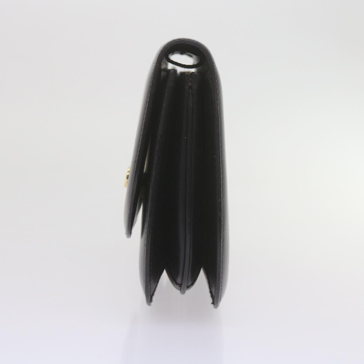 GUCCI Clutch Bag Leather Black 61894