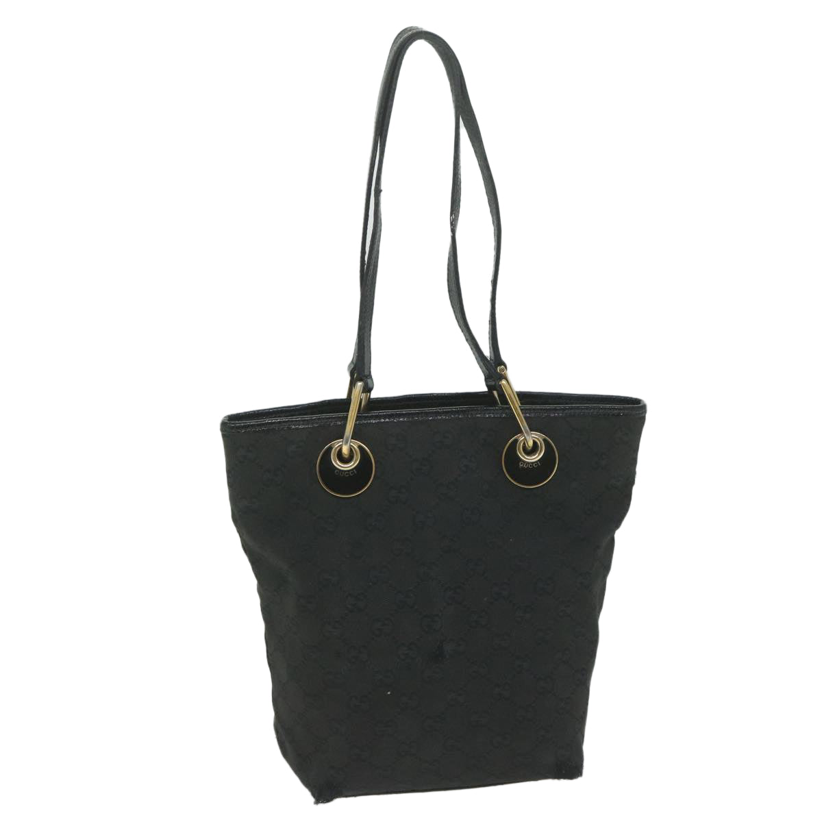 GUCCI GG Canvas Tote Bag Black 120840 61899