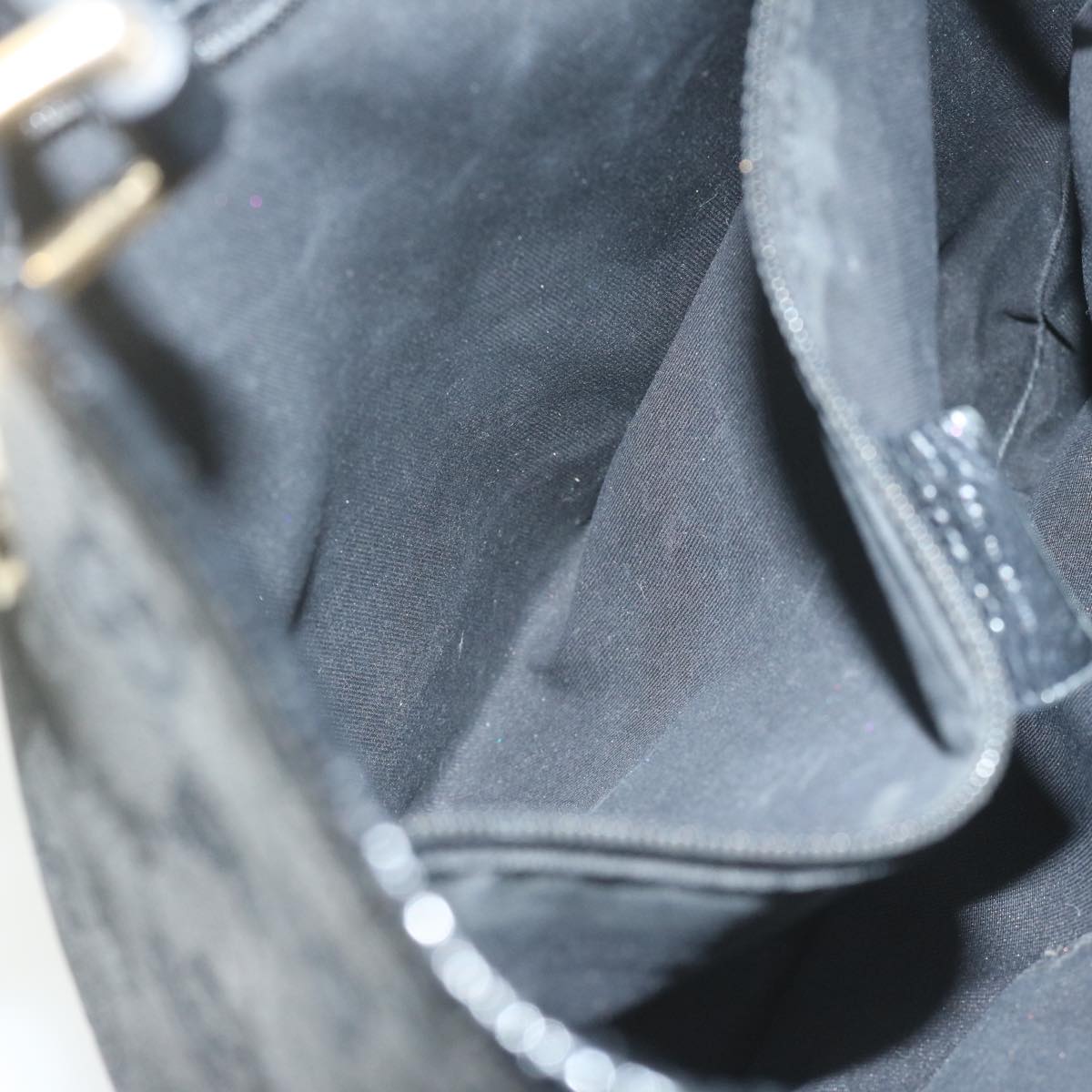 GUCCI GG Canvas Tote Bag Black 120840 61899