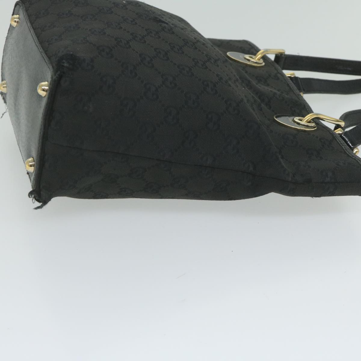 GUCCI GG Canvas Tote Bag Black 120840 61899