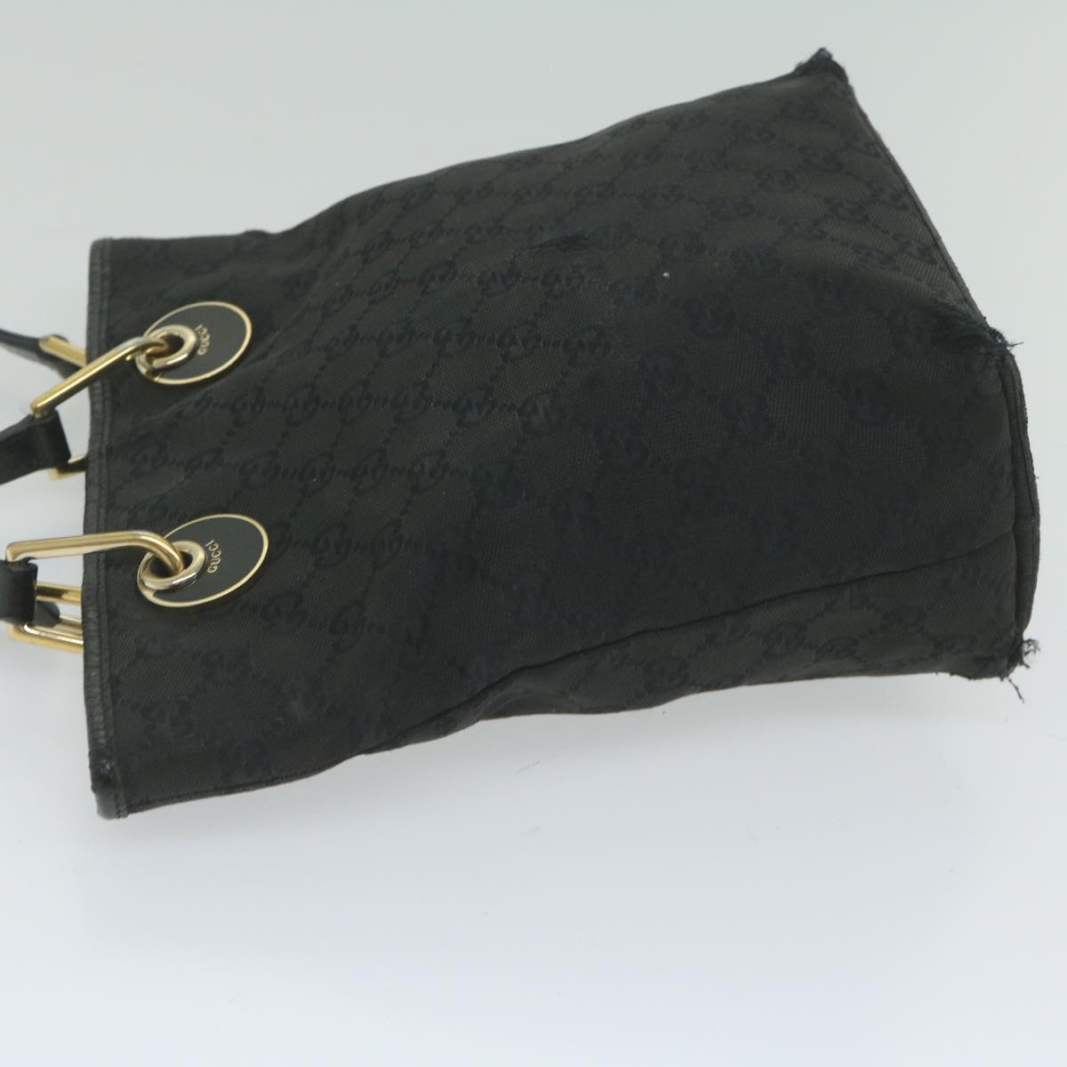 GUCCI GG Canvas Tote Bag Black 120840 61899