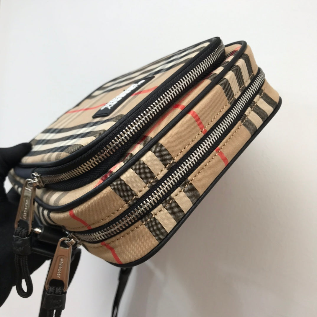 GLAMI Vintage Check And Crossbody Bag For Men, Bags 8.7in/22cm