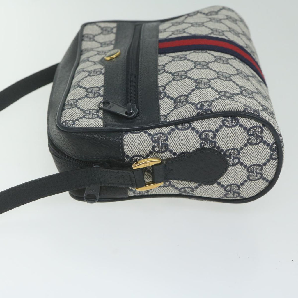 GUCCI GG Supreme Sherry Line Shoulder Bag Red Navy 56 02 004 61931