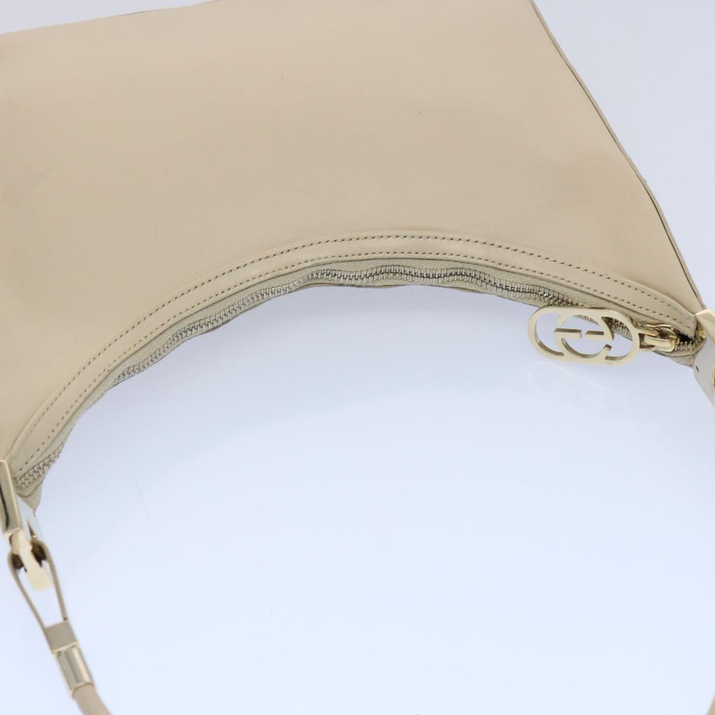 GUCCI Shoulder Bag Leather Outlet Cream 001 3812 61936
