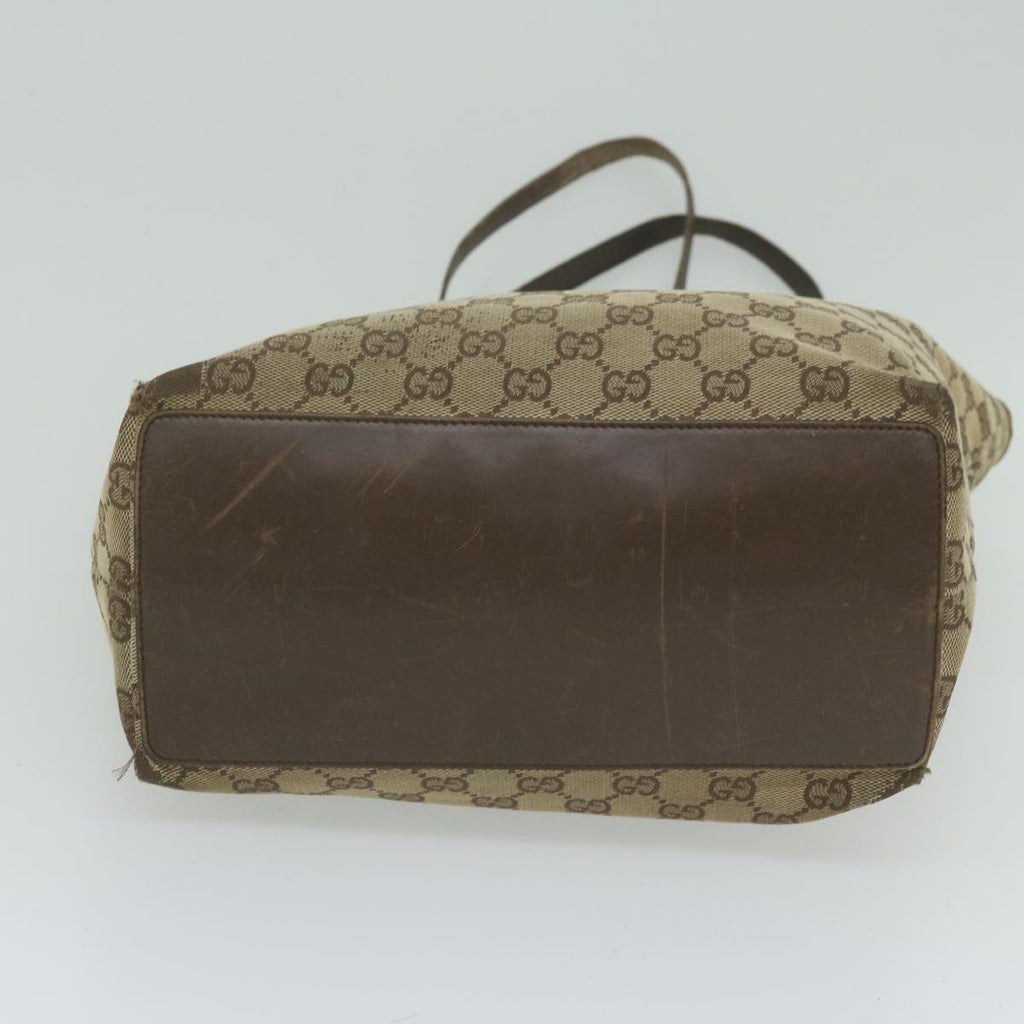 GUCCI GG Canvas Tote Bag Beige 31243 61956