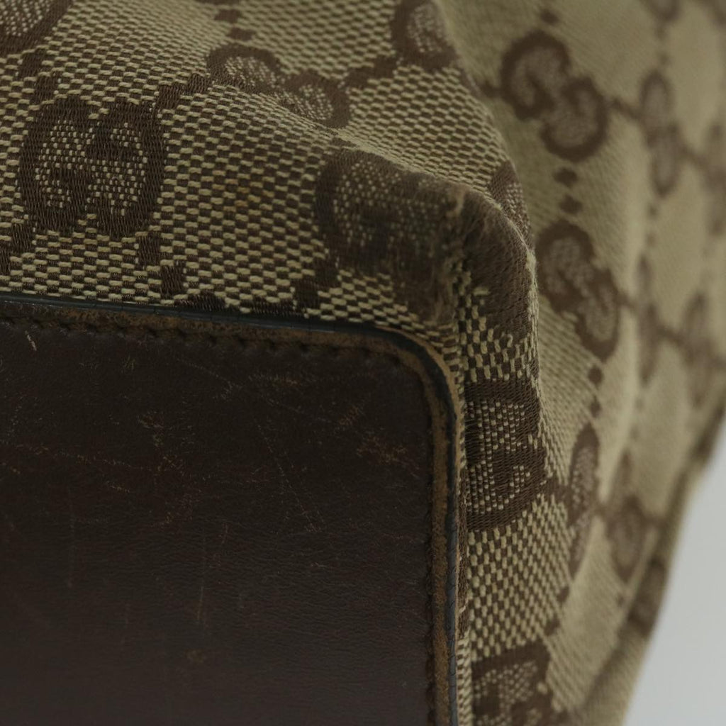 GUCCI GG Canvas Tote Bag Beige 31243 61956