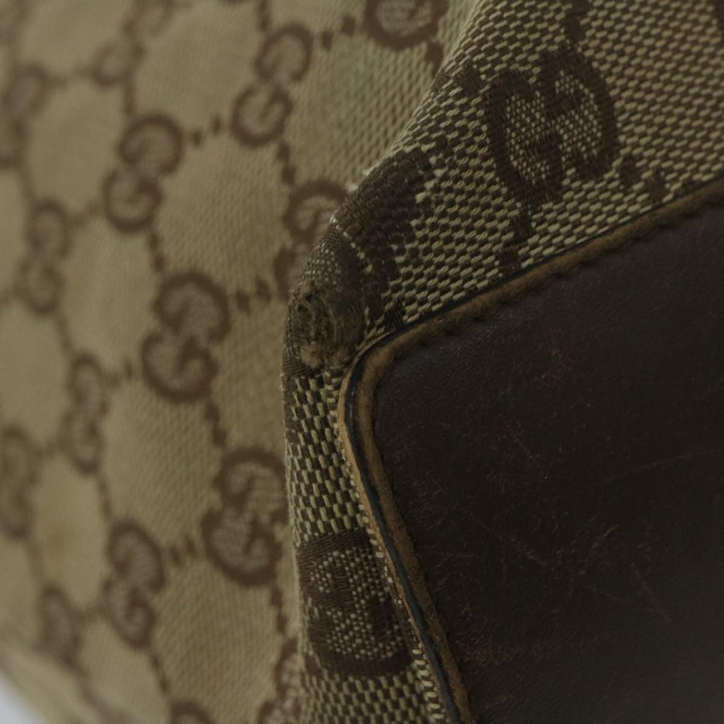GUCCI GG Canvas Tote Bag Beige 31243 61956