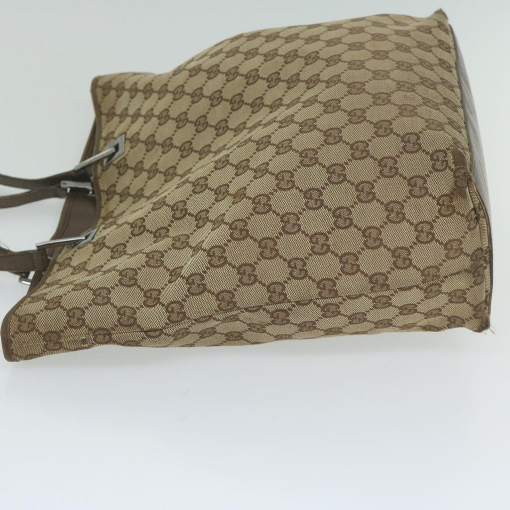 GUCCI GG Canvas Tote Bag Beige 31243 61956