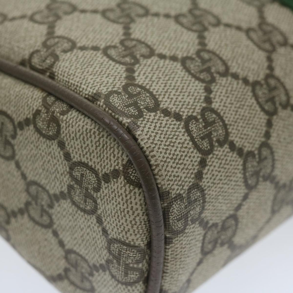 GUCCI GG Supreme Web Sherry Line Clutch Bag Beige Red Green 63 01 012 61993