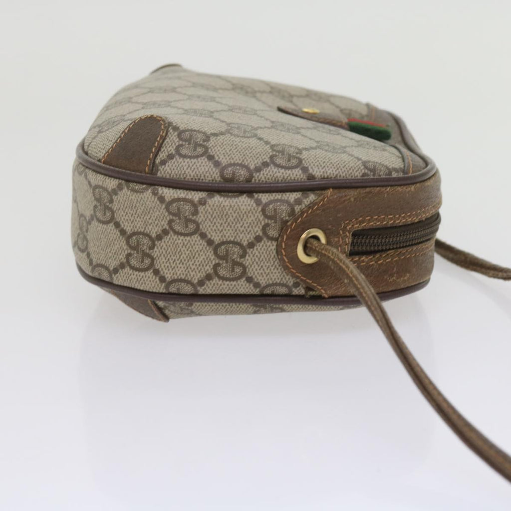 GUCCI GG Supreme Web Sherry Line Shoulder Bag Beige Red 89 02 066 61995