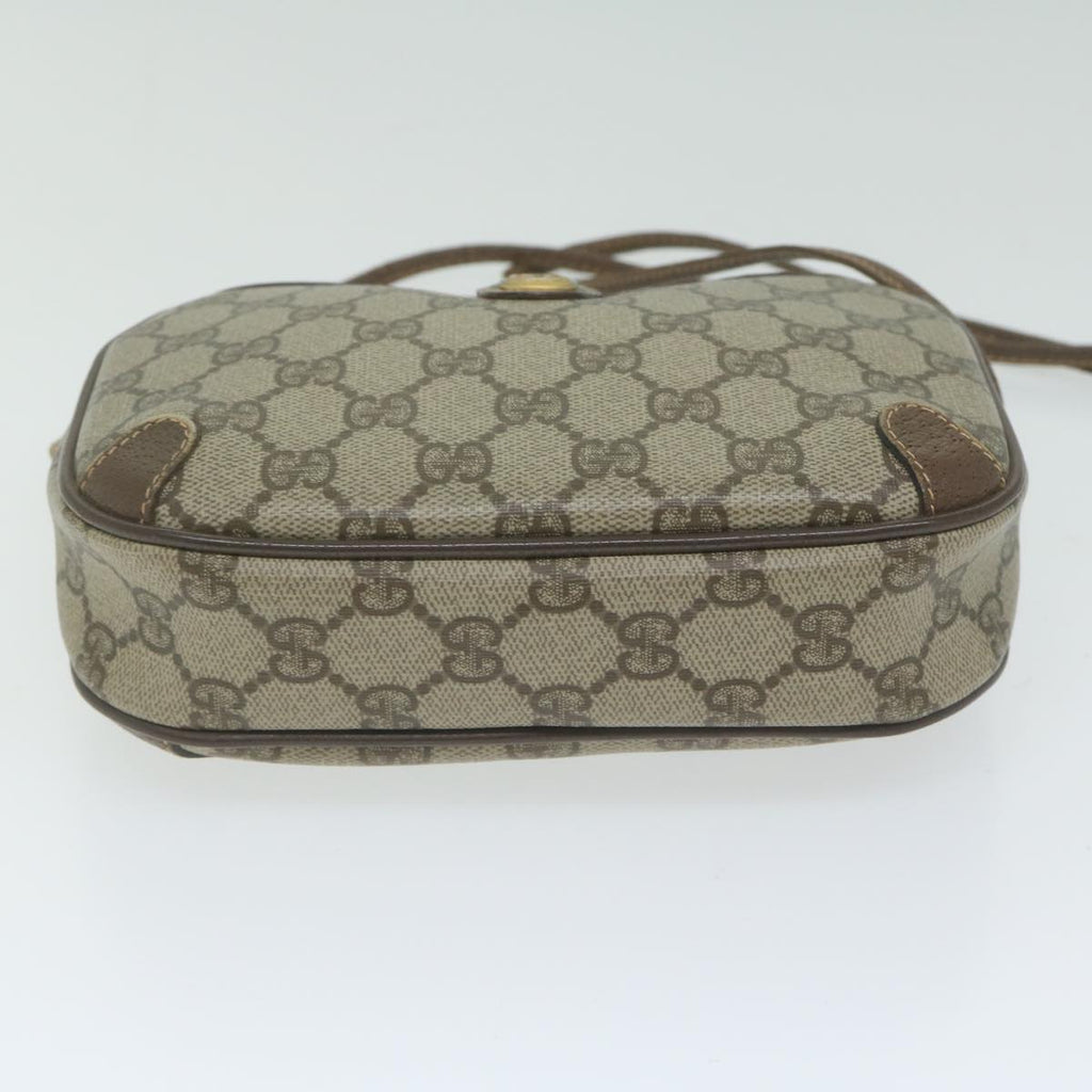 GUCCI GG Supreme Web Sherry Line Shoulder Bag Red Beige 89 02 066 61996