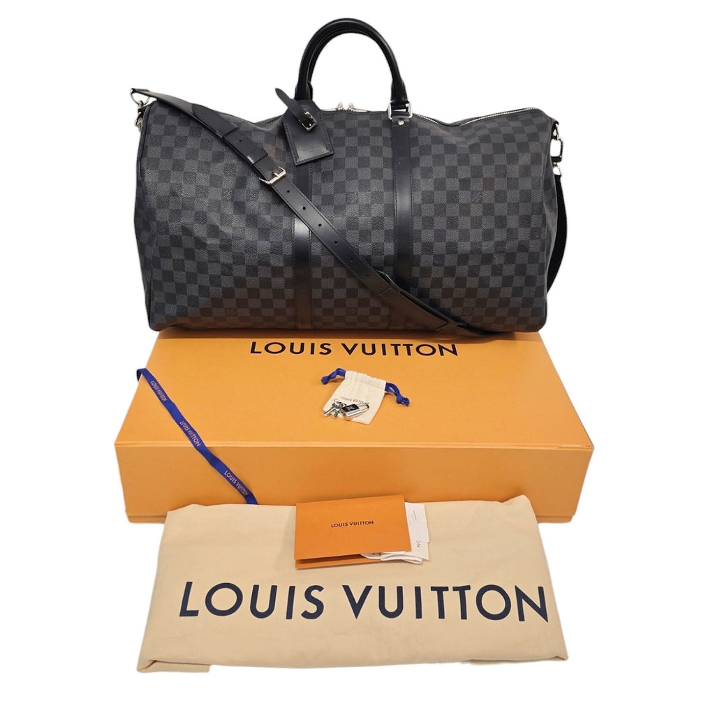 Louis Vuitton Damier Graphite Keepall 55 Bandouliere