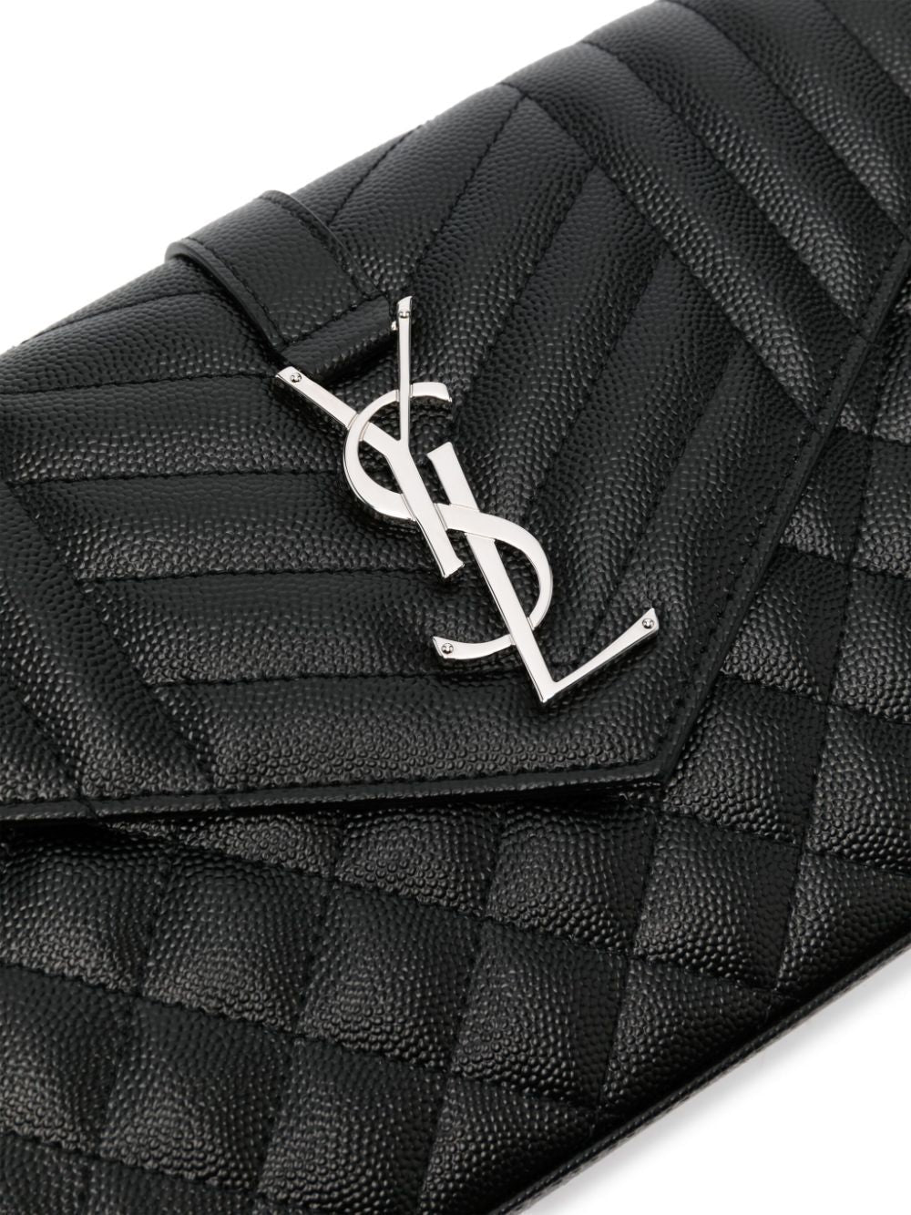 Matelasse Grain Quilted Clutch