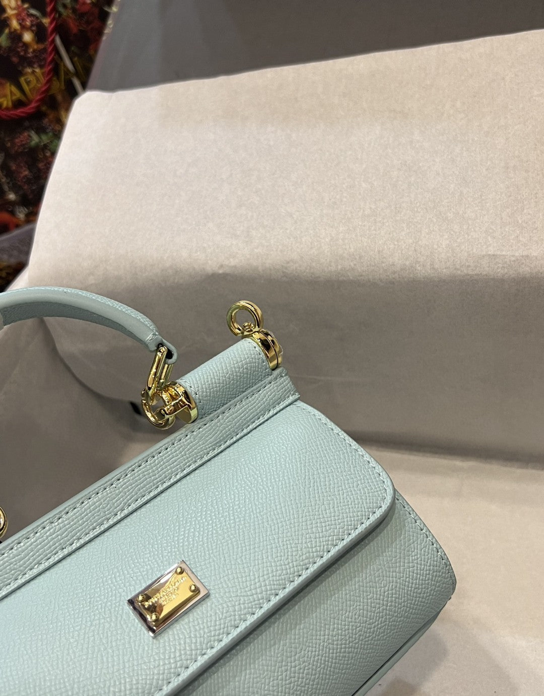 GLAMI Small Sicily Bag In Dauphine Azure For Women 7.5in/19cm GLAMI