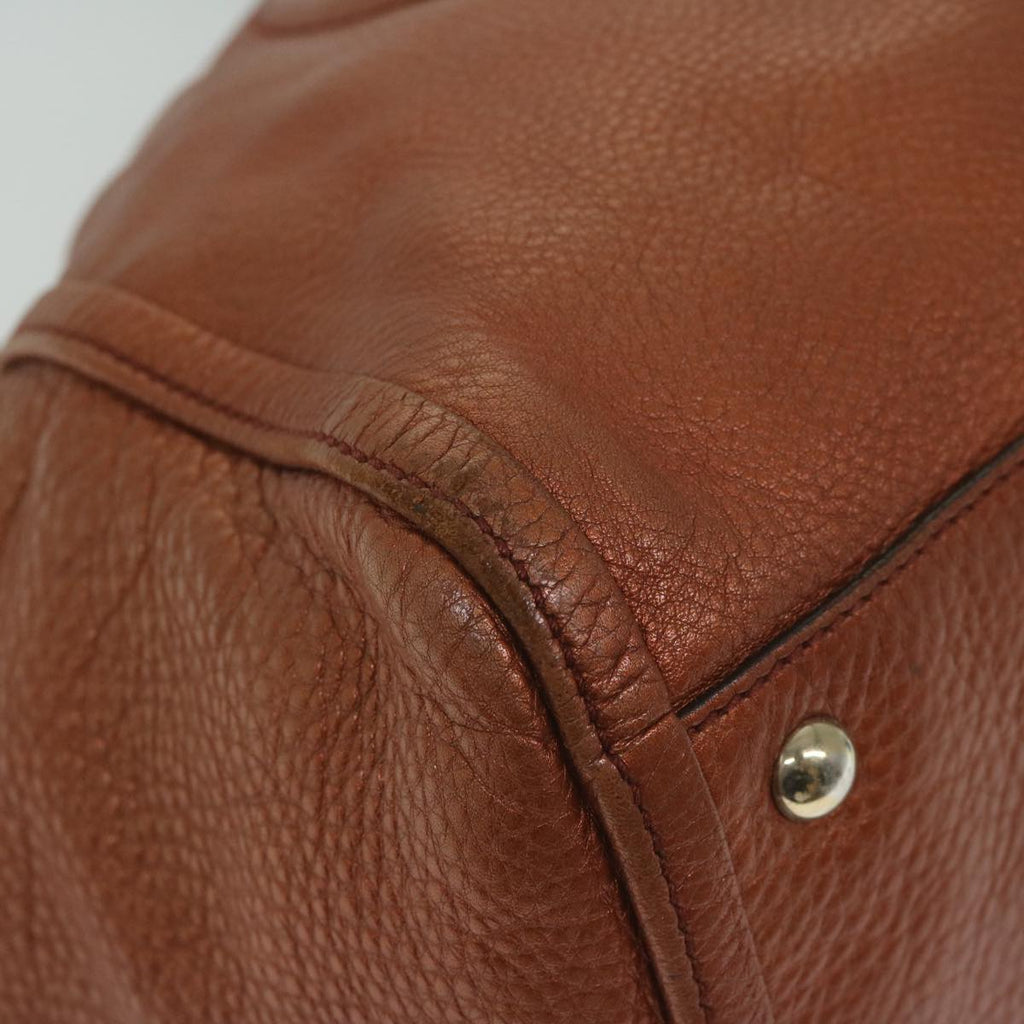 GUCCI Soho Tote Bag Leather Bronze 282309 62081