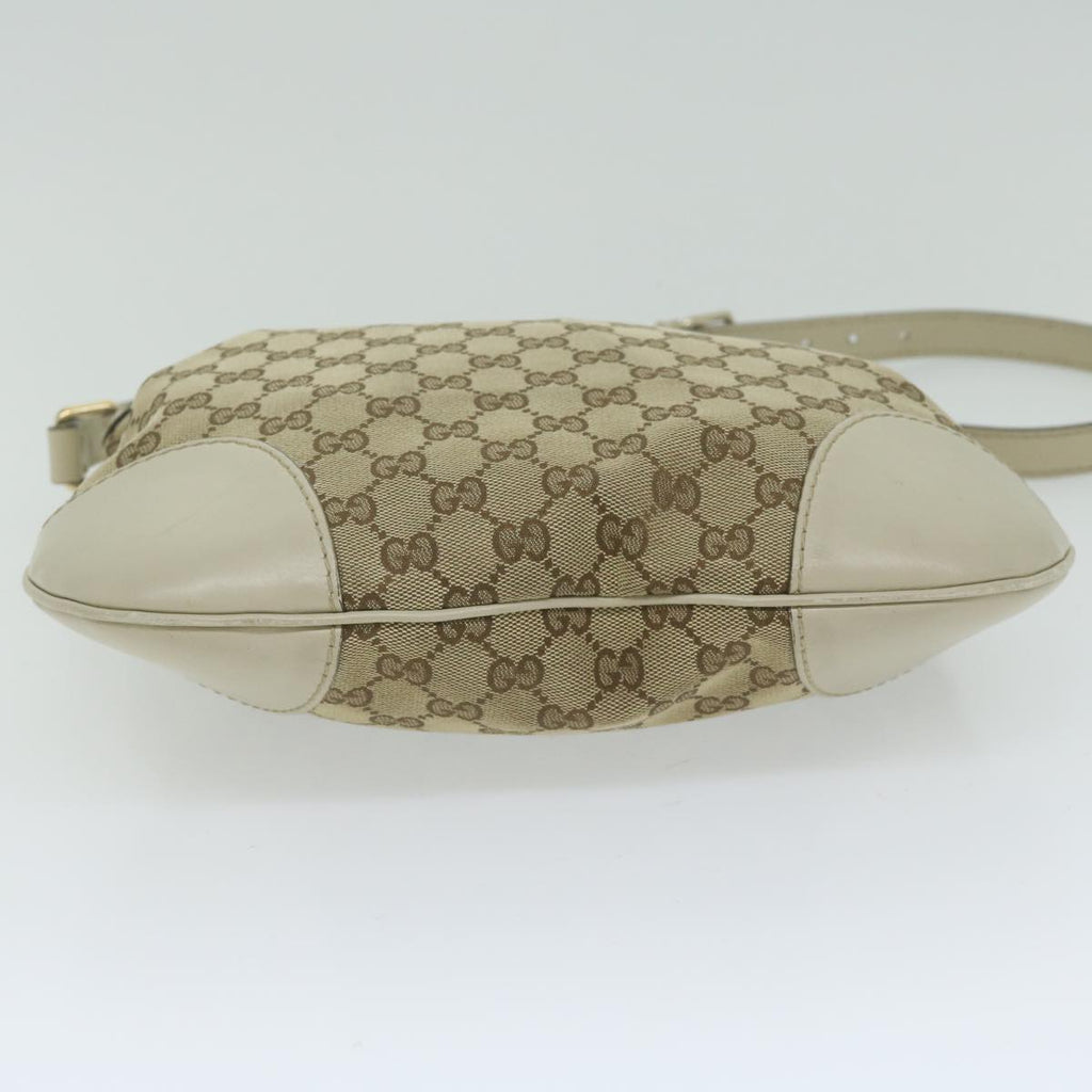 GUCCI GG Canvas Web Sherry Line Shoulder Bag Beige Red Green 257065 62082