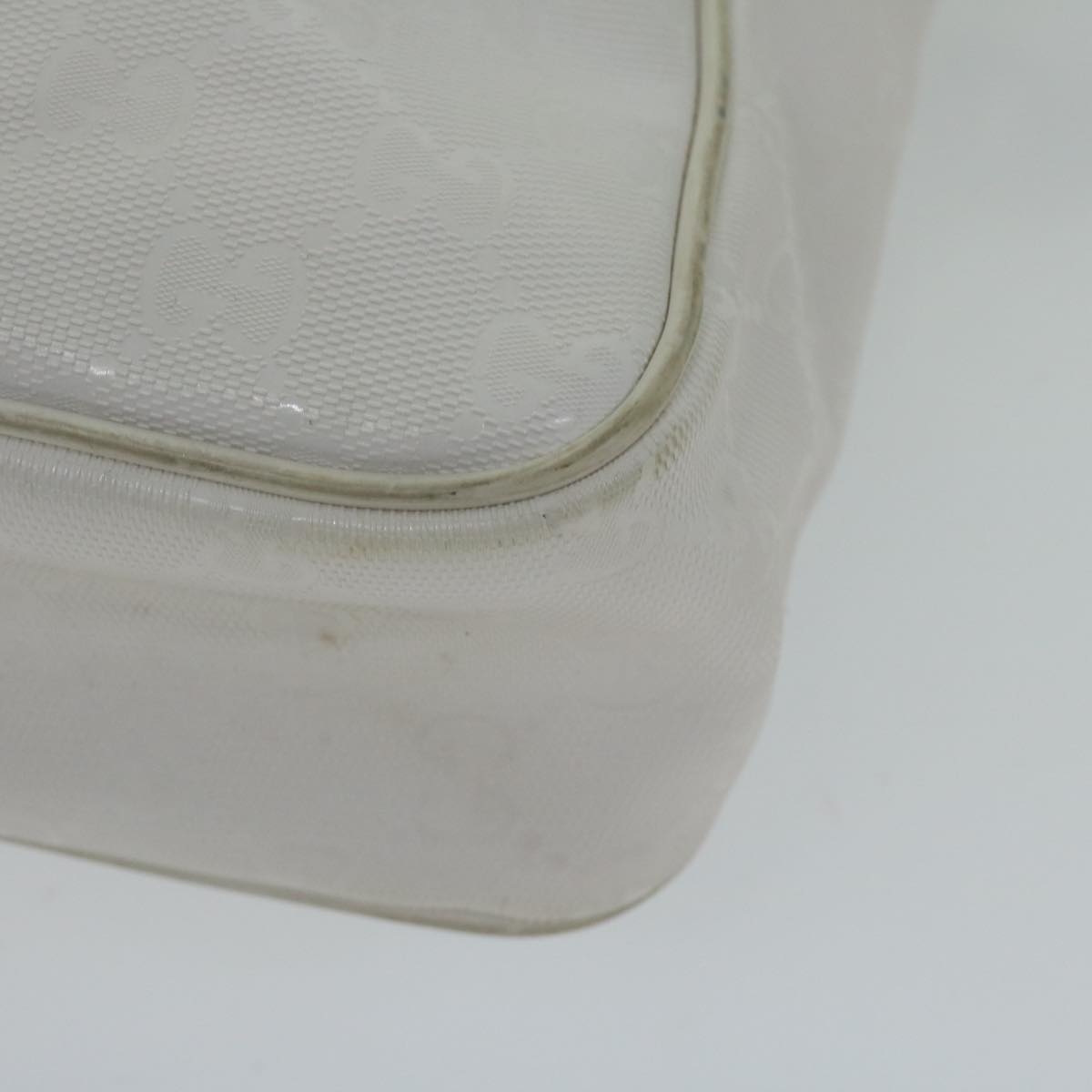 GUCCI GG implementation Shoulder Bag White 201448 62086