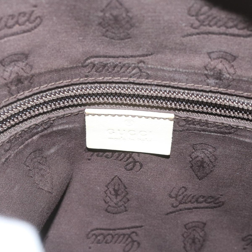GUCCI GG implementation Shoulder Bag White 201448 62086
