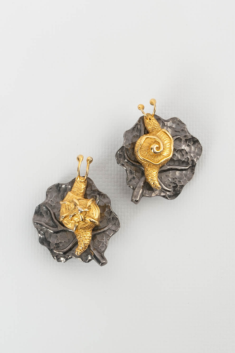 Boucles d'oreilles escargot en mÃƒÆ’Ã‚Â©tal