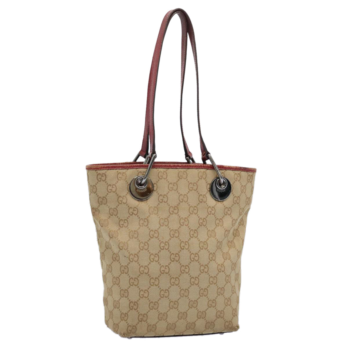 GUCCI GG Canvas Tote Bag Beige 120840 62102
