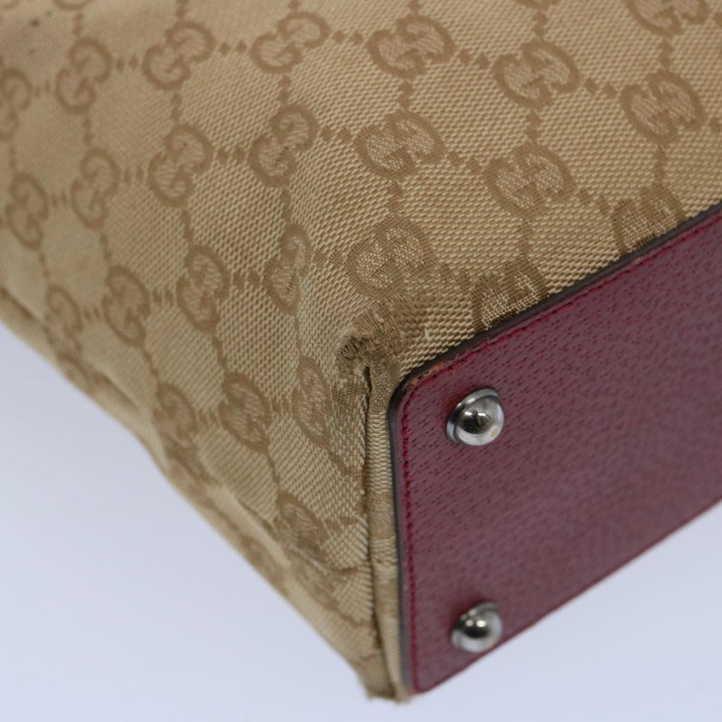 GUCCI GG Canvas Tote Bag Beige 120840 62102