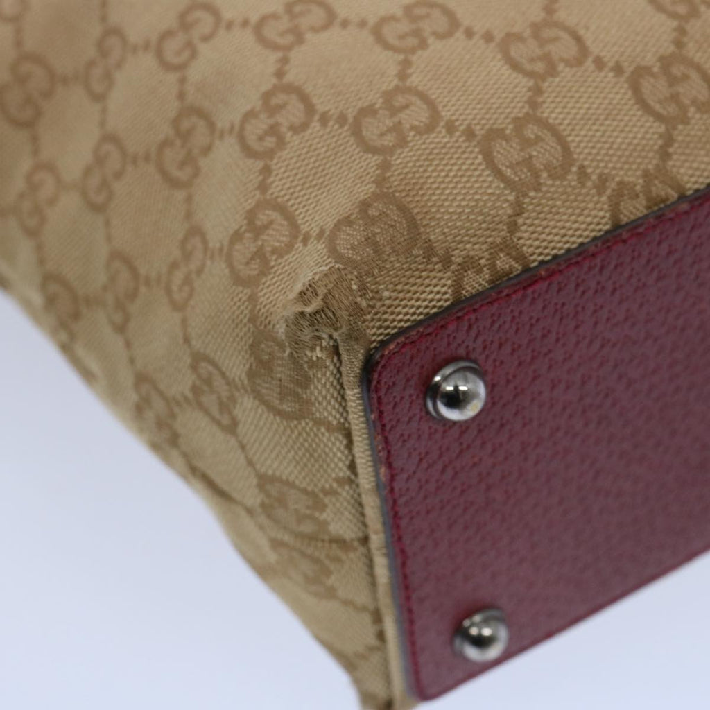 GUCCI GG Canvas Tote Bag Beige 120840 62102