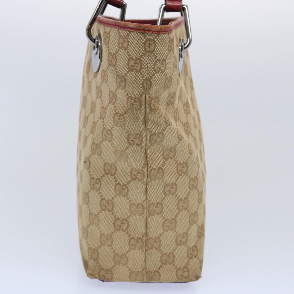 GUCCI GG Canvas Tote Bag Beige 120840 62102