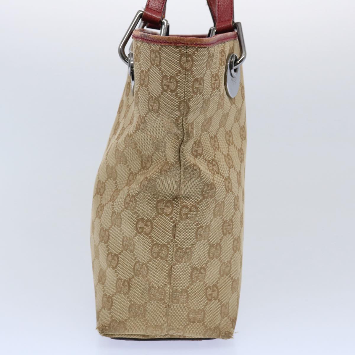 GUCCI GG Canvas Tote Bag Beige 120840 62102